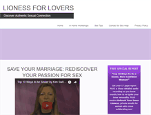 Tablet Screenshot of lionessforlovers.com